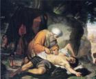 Сцена из притчи о милосердном самарянине